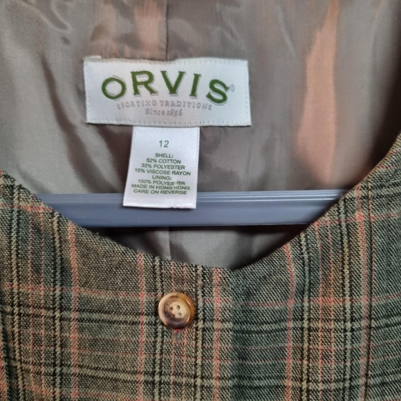 Vtg orvis Rosemary check Maxi DressSize 12 - Picture 3 of 4